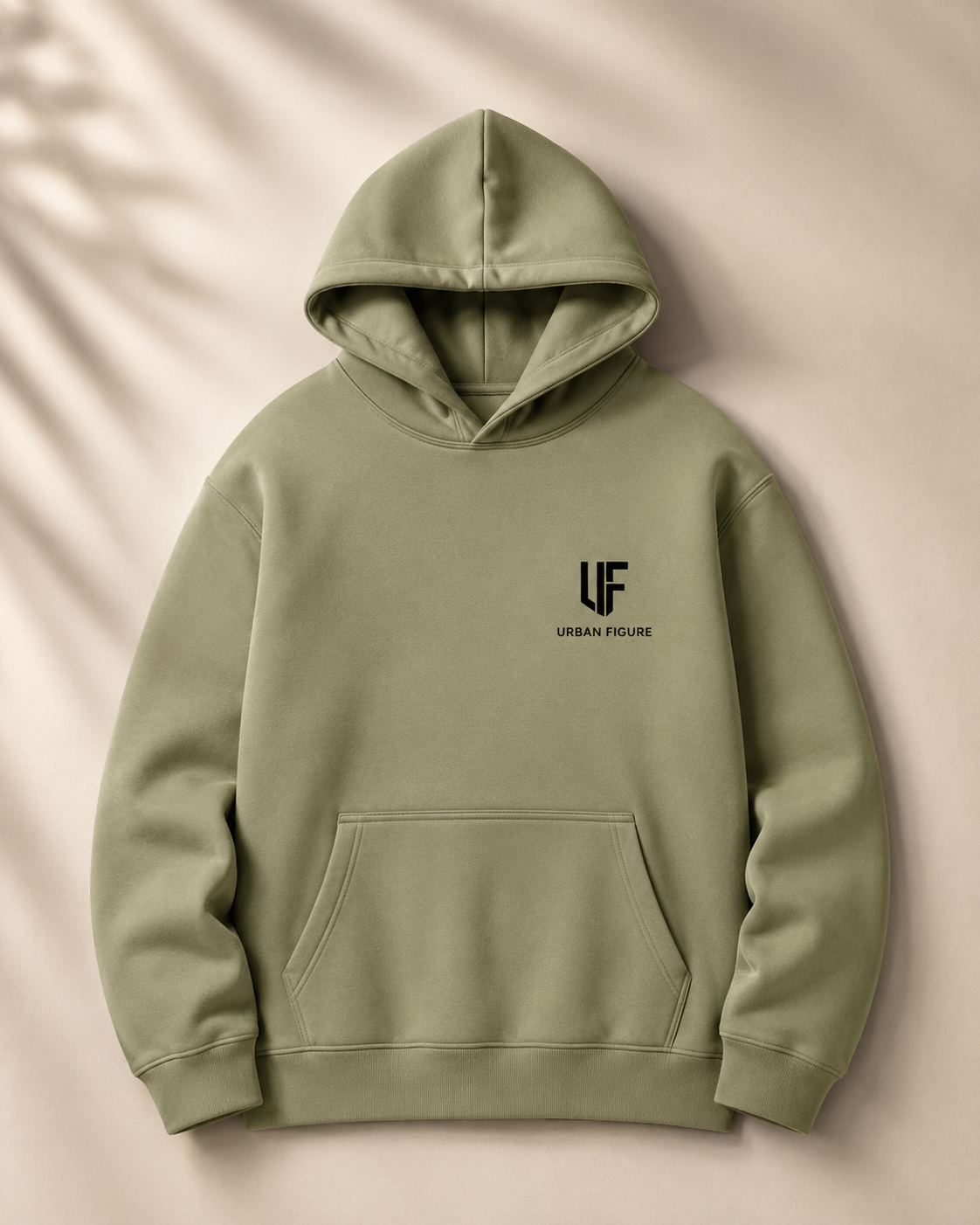 URBAN FIGURE Premium 300 GSM Oversized Hoodie – Olive Green